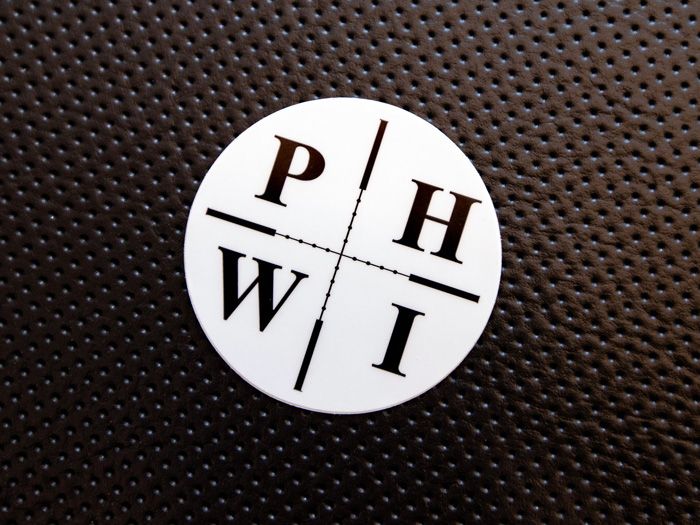 PHWI Sticker - 3" Reticle logo